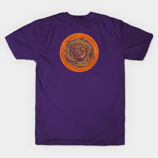 Ochre Concentric Circles T-Shirt